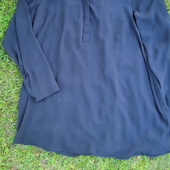 Stork&Babe black maternity sheer top - Picture 3 of 6